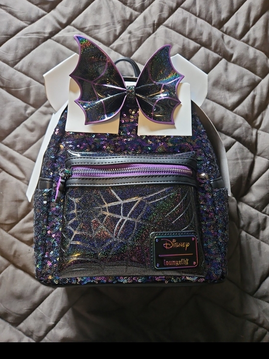 Loungefly Handbags - Loungefly Spiderweb Sequin